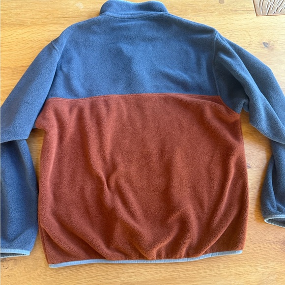 Patagonia Synchilla Blue and Rust Fleece Pullover size men’s medium - Picture 3 of 5